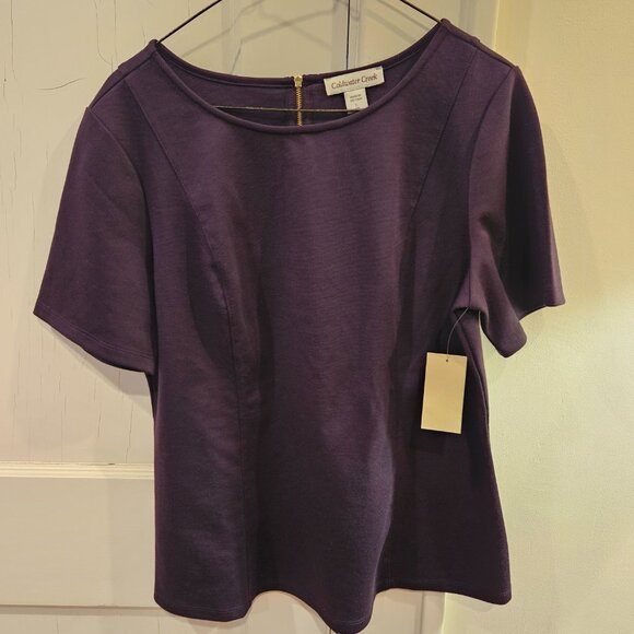 Coldwater Creek Tops - Coldwater Creek top - purple  72 %polyester 23%rayon 5%  spandex  Large/14
